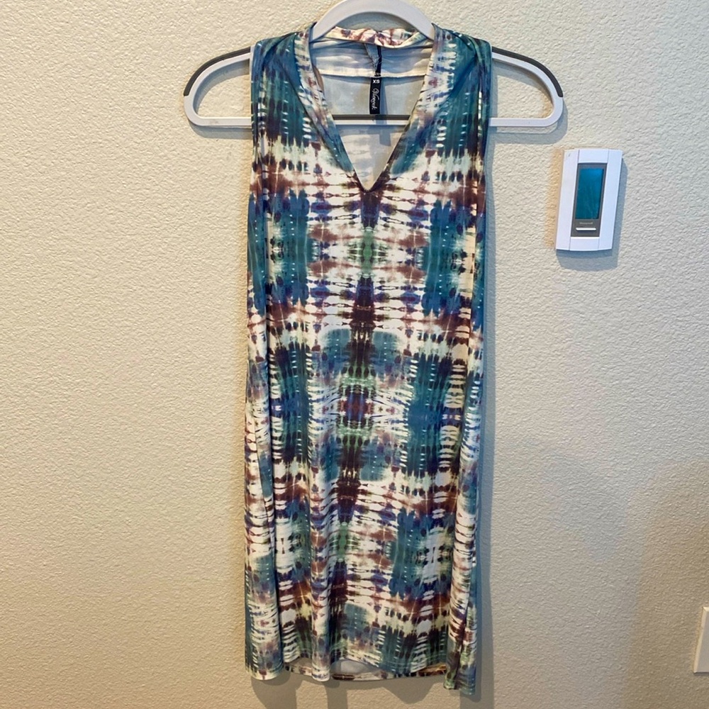 Deborah Viereck Women’s Multi Colored Halter No Wrinkle Maxi Dress